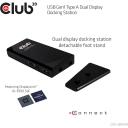Club3D dokk CSV-3242HD, 6 x USB, 1 x RJ45, 1 x Audio, 1 x Mic, 1 x DVI, 1 x HDMI, 10/100/1000 Mbit/s