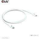 Club3D dokstacija CAC-1572 USB-C į USB-C 1.2m balta, 80Gbps, 240W, 4K540Hz, E-Marker, 30AWG