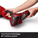 Bezvadu leņķa slīpma&scaron;īna AXXIO 36/230 Q, EINHELL, 4431160, 2200 W, 70 mm grie&scaron;anas dziļums, bezsuku motors, ergonomisks dizains