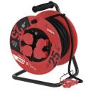 Emos Уличный удлинитель P19625, 25 м, 4 розетки, 230 В, 16 А, IP44, резина, H05RR-F3G, защита от детей