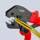 Kompaktie krimpē&scaron;anas knaibles, KNIPEX, 97 52 18, 2x6/2x10/2x16 mm&sup2;, ergonomisks dizains, samazina roku spēku līdz 30%