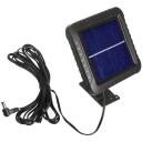 Maclean P&auml;ikese LED seinalamp MCE438, 5.5V, 5W, 400lm, 6000K, IP44, liikumisandur, must plastmass