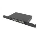 Lanberg komutators RSGE-24P-2GE-2S-360, 24x1GB PoE+, 2xGB, 2xSFP, 360W, 56 Gb/s, 4 kV pārsprieguma aizsardzība