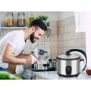 Beper Rīsu Tvaicētājs P101VAP001, 400W, 1l, stikla vāks, tērauda konstrukcija, nepiedego&scaron;a bļoda, tvaicē&scaron;anas paplāte
