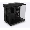 Nzxt Korpus H6 Flow CC-H61FB-01, 3x120mm ventilaatorit, GPU kuni 365mm, PSU kuni 200mm