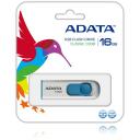 Adata USB atmintinė AC008-16G-RWE 16GB, USB 2.0, Slankiojančio tipo, Mėlyna, Balta