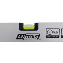 Alumīnija līmenis 60cm, anodēts, 2 burbuļi, precizitāte +/- 0.5mm/m, AW30031, AWTOOLS