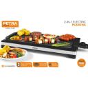 Petra 2-in-1 elektriskā plāksne PT6244VDE, 250&deg;C, 2 grilē&scaron;anas pozīcijas, neslīdo&scaron;i rokturi, nepiedego&scaron;a virsma