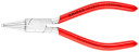 Circlip knaibles, KNIPEX, 44 13 J1, hromēti, 140 x 45 x 12 mm, &Oslash; 1.3 mm galiņi