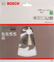 Koka zāģa asmens, precīzi asināti karbīda zobi, 130 mm, 12 zobi, 2608641167 BOSCH