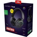 Trust k&otilde;rvaklapid GXT 491 Fayzo, 20 - 20000 Hz, 50 mm, 2.4 GHz, Bluetooth, 22 h aku t&ouml;&ouml;aeg, must, RGB valgustus