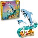 Lego Konstruktors 3in1 31385, 542 gab., dzīvnieki, delfīni, jūraszirdziņ&scaron;, krabis, kustīgas daļas