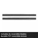 Bezvadu plānotājs TP-PL 18/3 Li BL, EINHELL 4345405, 18 V, bezsuku motors, 3 mm griešanas dziļums