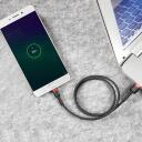 Baseus Cafule Micro USB kabelis CAMKLF-C91, 2m, 1.5A, greitas įkrovimas, duomenų perdavimas 480 Mb/s, nailono pintas