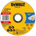 Dewalt Griezējdiskus DT43921-QZ 115mm, 1.2mm, 22.23mm, 10 gab., Melna oksīda apdare, Iek&scaron;ējais diametrs 22.23mm