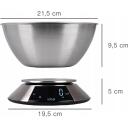 Eldom Кухонные весы Ideal IK3701, 5кг, 1г, 1.8л чаша, автоматическая калибровка, функция тарирования, ЖК-дисплей