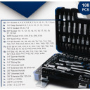 Tool Set 108 pcs, SCHEPPACH, SCH-41082-5DS, 1/4" and 3/8" sockets, durable and compact