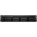 Synology NAS устройство RS1221+, 4-ядерный AMD Ryzen V1500B 2.2 GHz, 4 ГБ памяти, 8 отсеков, 4 RJ45, 1 eSATA, 2 USB 3.2, 49.89 W