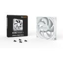 Be Quiet Korpusinis ventiliatorius Pure Wings 3 120mm PWM White BL110, 120mm, 1600RPM, 84.8m&sup3;/h, 1.45mmH2O, 4-pin, baltas