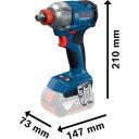 Bosch Juhtmeta l&ouml;&ouml;kv&otilde;ti GDX 18V-285 06019N2102, 18 V, 4000 mAh, 285 Nm, 2 kiirus, 1/2" ja 1/4" hoidik