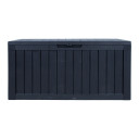 Uzglabāšanas kaste BOMM 117,5x47,5xH59cm/300L, melna plastmasa 28579