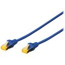 Digitus CAT 6A S-FTP patch kaabel DK-1644-A-005/B, 0.25m, sinine, booted, halogeenivaba, snagless, kink protection