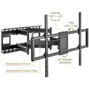 Gembird крепление для телевизора WM-120ST-01, поддерживает 60-120 дюймов, VESA 900 x 600 мм, 120 кг, 120&deg; поворот, 20&deg; наклон