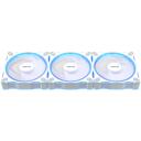 Asus Datora ventilators MR120 90DA00I3-B09020, 12V, 0.18A, 21dB, 1.7mmH2O, 3 ventilatori, 20 LED, 1600 RPM, 58 cfm, balts