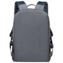 Rivacase Seljakott Alpendorf 7561GREY, 16", 600g, RPET pol&uuml;ester, veekindel, sisemine tasku, k&uuml;lgtaskud