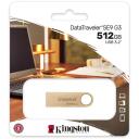 Kingston DataTraveler USB 3.2 Gen 1 SE9 G3 DTSE9G3/512GB, 512 GB, 220 MB/s, 100 MB/s, USB Type-A, metall, kuld