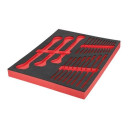 TUK&Scaron;I PUTU IELIKTŅI TĒRAUDA UZGLABĀ&Scaron;ANAI, EMPTY 22 PC MAXBITE RATCHETING COMBINATION SPANNER FOAM SET, 4932493677 MILWAUKEE