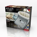 Foot warming device with 4 levels and remote control made of soft plush fabric with removable thermal lining 140W Grey AD7432 Adler