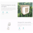 Viedais Wi-Fi gaisa mitrinātājs “Neo” ar 5 L tvertni, līdz ~50 m², ultraskaņas tehnoloģija 500 ml/h Melns DXHU30 DUUX