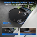 Robot vacuum cleaner with wet and dry cleaning 18500 Pa 6400 mAh black DEEBOT T50 MAX PRO OMNI BLACK GEN2 Ecovacs