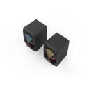Denver Spēļu skaļruņi 123040000000, 2 x 3W RMS, RGB gaismas funkcija, USB savienojums, 3,5mm audio spraudnis