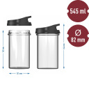 Комплект стеклянного пресс-головочного котла DUO 2 × 450 г, 9,1 × 9,1 × 16,5 см, 0,83 кг 313700 Browin