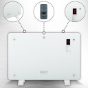 Konvekcinis &scaron;ildytuvas CR 7721, LCD, 1500W, baltas; CR 7721 CAMRY