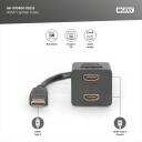 Digitus Video signāla dalītājs HDMI-HDMI AK-330400-002-S, 0,2m, 1xHDMI M, 2xHDMI F, 1920x1200, zelta kontakts
