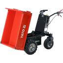 Yato elektrinis dumperis YT-86120, 1000 W, 48 V, 32 Ah, 500 kg, 5.3 km/h, 1.5 l alyvos bakas, IPX4, LCD ekranas