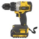 Impact drill - screwdriver brushless 20V 50Nm, POWERPLUS, POWX00450, 2 batteries 20V 2000mAh, 16 torque positions.