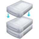 Raidsonic ICY BOX Aizsardzības kaste 3.5 IB-AC602a, 3.5'', Plastmasa, Caurspīdīgs, 1 cietais disks, Pretputekļu, Pretkritienu