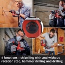 Bezvadu rotējo&scaron;ais āmurs HEROCCO 18/20, EINHELL 4513900, 18V, bezsuku motors, 4+1 funkcijas, 2.2 J trieciena spēks