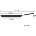Tefal Pann H0563842, 25cm, Alumiinium, Sobiv induktsioonpliidile, Vastupidav mittenakkuv kate, Fikseeritud k&auml;epide