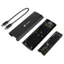 Natec SDD cietā diska korpuss NKZ-2286, 105mm, 38mm, 12mm, 40g, USB 3.2 Gen 2, 10 Gbit/s, 10 TB, M.2