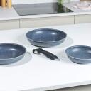 Russell Hobbs cep&scaron;anas panna komplekts RH03293EU7, 20cm, 24cm, 28cm, noņemams rokturis, krēslas akmens, zilā marmora pārklājums