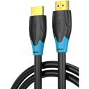 Vention HDMI kabelis 10M AACBL, 4K 60Hz, 18 Gbit/s, 3D, auksiniai jungtys, PVC, juodas