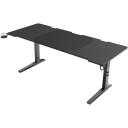 Genesis Moduārais Spēļu Galds NDS-2251, 180cm, 70-90cm, melns, MDF, kauss turētājs, austiņu turētājs, vadu pārvaldība