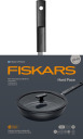 Cepšanas panna ar vāku, FISKARS 1075530, 28 cm, alumīnijs, melna, keramikas nepiedegošais pārklājums