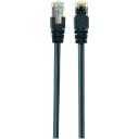 Gembird patch kaabel PP6-2M/BK, 2m, RJ-45, must, vormitud, keerd, foolium, 8 juhet