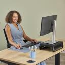 Fellowes Breyta klaviatuuri randme tugi 100142577, 60 mm, 470 mm, 17.5 mm, Silikoon, Antibakteriaalne, Meri